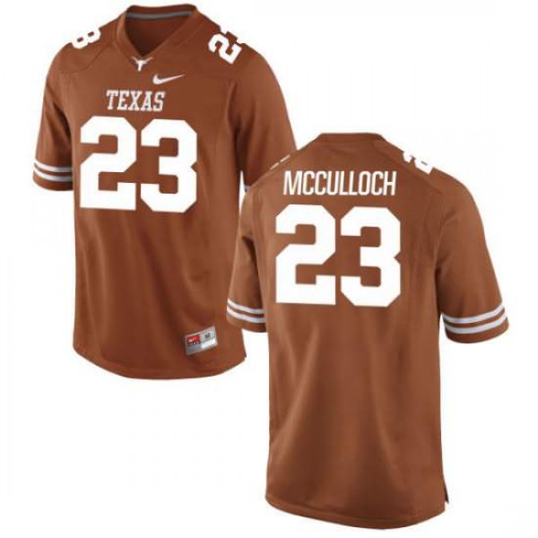Youth University of Texas #23 Jeffrey McCulloch Game Official Jersey Orange